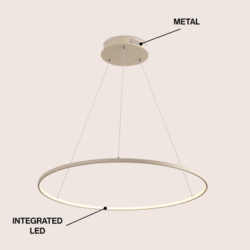 Brice Modern Contemporary Iron Integrated LED Pendant